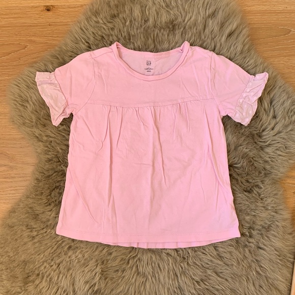 Girls Pink Gap Tee - Picture 2 of 4